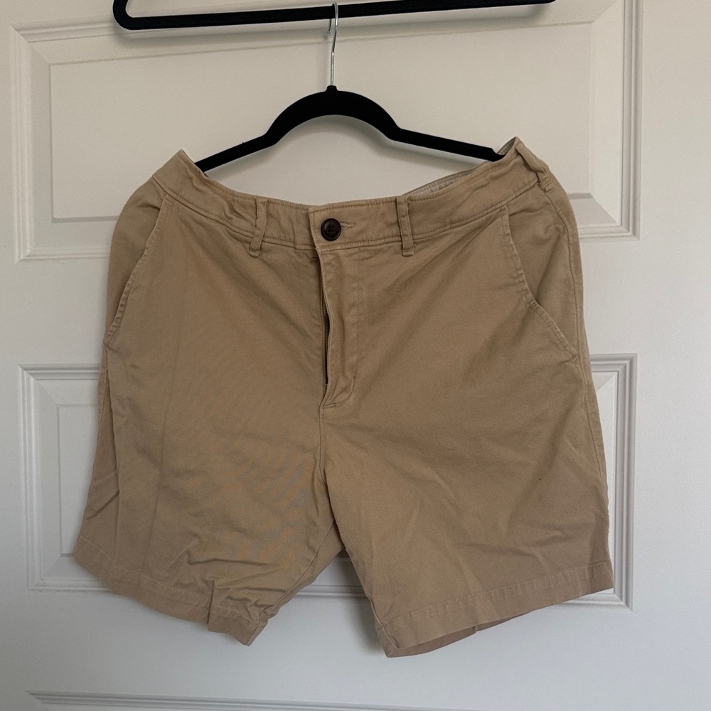 Abercrombie & Fitch Beige Stretch Shorts
